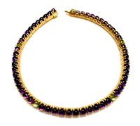 Bracciale Sommer Donna Tennis in Oro giallo Ametista 5.00 Ct ISCHIA/B01AM - ISCHIA/B01AM
